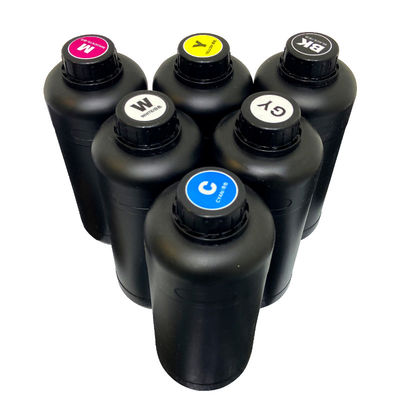 CMYKW V UV-Tinte 100 ml 70 ml Für Aufkleber Druck UV-Drucker Helle Farbe ausgezeichnet