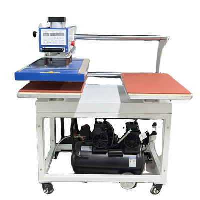 2 Stationen Wärmepressmaschine für T-Shirt-Druck Sublimation 160 KG Online-Unterstützung