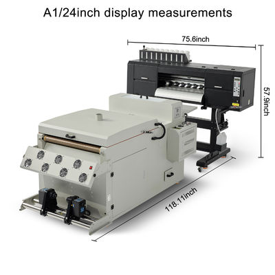 24 Zoll 4 Köpfe i3200 DTF Direkt-zu-Film-Textildruckmaschine mit Ofen von Andemes