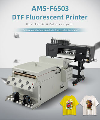 24 Zoll 9 Farben DTF T-Shirt Druckmaschine mit Fluoreszenzinke und 3 i3200 Köpfe