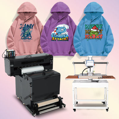 24 INCHES DTF Drucker A1 XP600 I3200 Druckmaschine T-Shirt Druck CMYKW Tintenfarbe