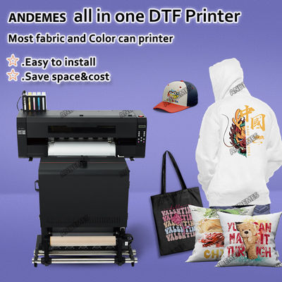 24 INCHES DTF Drucker A1 XP600 I3200 Druckmaschine T-Shirt Druck CMYKW Tintenfarbe