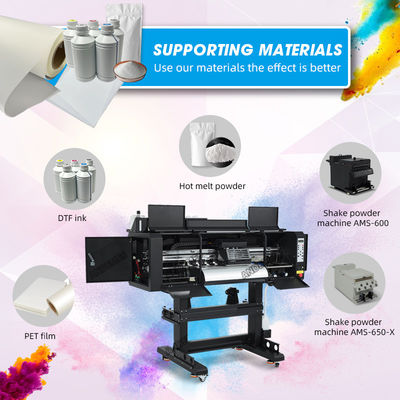 A1 60cm Dtf Drucker Roll-To-Roll-Maschine All-in-One-Modell Weiße Tinte Zirkulation