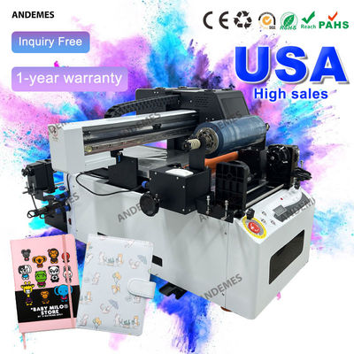 UV-Drucker 2 in 1 6090 Becher Flasche Telefonkasten Drucker 60cm Druckbreite CMYKWWWW Tintenfarbe