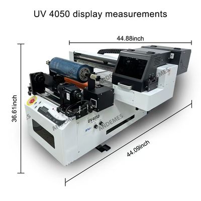 UV-Drucker 2 in 1 6090 Becher Flasche Telefonkasten Drucker 60cm Druckbreite CMYKWWWW Tintenfarbe