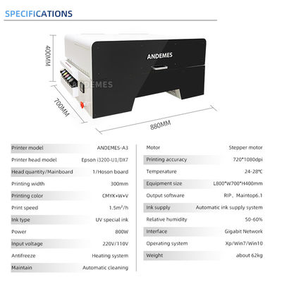 Neue UV-Drucker-A3-Druckmaschine