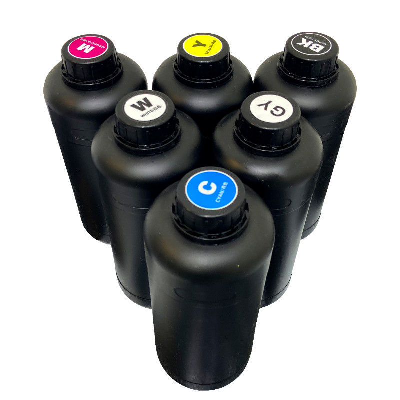 CMYKW V UV-Tinte 100 ml 70 ml Für Aufkleber Druck UV-Drucker Helle Farbe ausgezeichnet