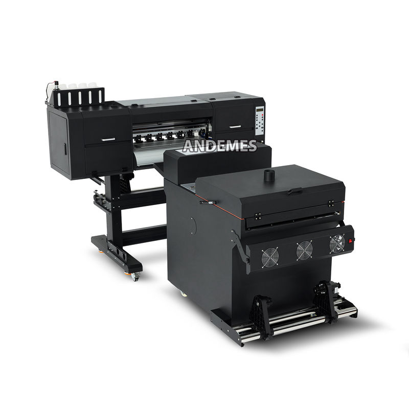 Mehrfarbiger T-Shirt-Druck DTF-Drucker mit I3200-Kopf und Pulver-Schüttler-Trockner 60cm Breite