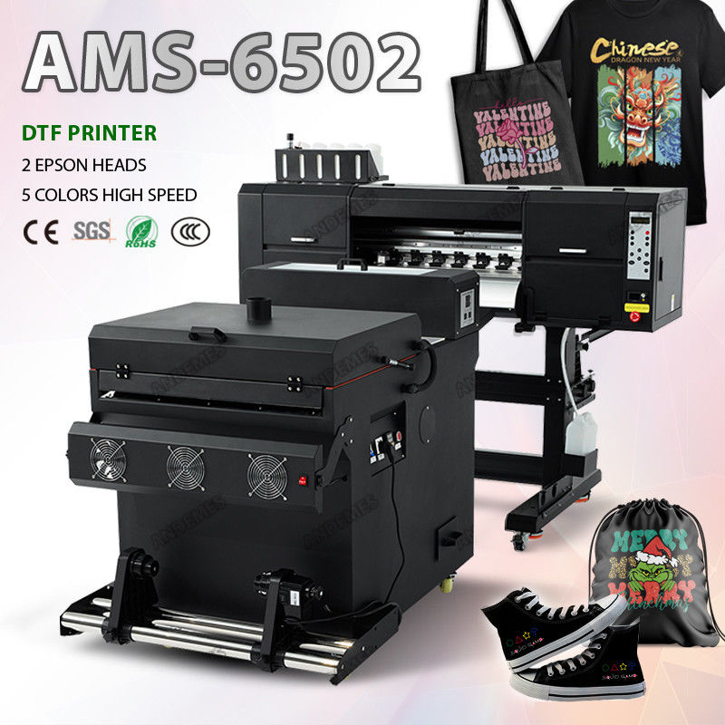 A1 60cm Dtf Drucker Roll-To-Roll-Maschine All-in-One-Modell Weiße Tinte Zirkulation