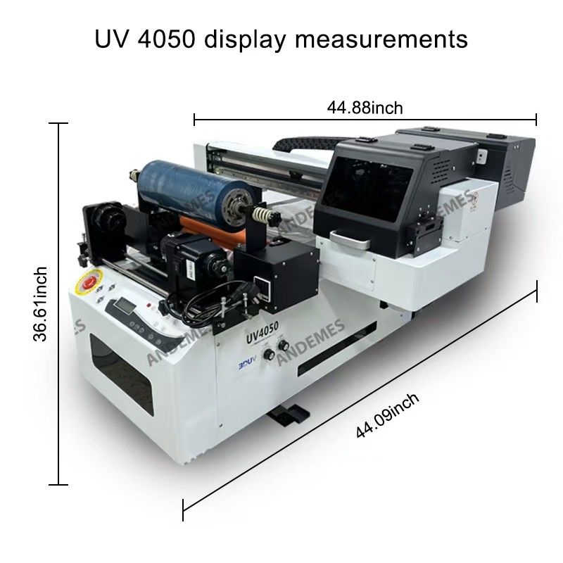 Auflösung CMYKWV UV-Tintendruckmaschine mit Epson XP600*2 Druckkopf und Maintop-Software